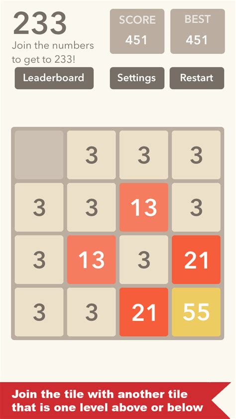 fibonacci spiel|game where you combine numbers.